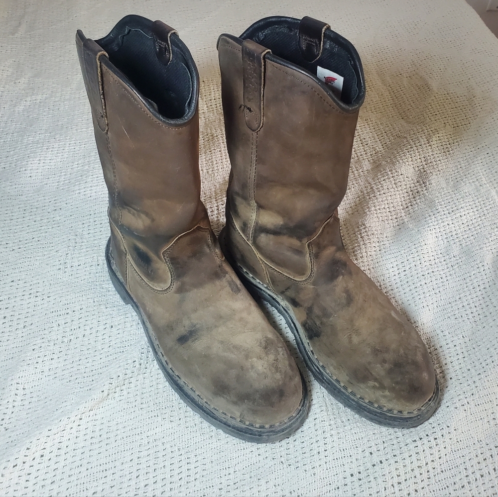Red Wing Supersole Men's Brown Pull-On Safety Boots Size 7.5
